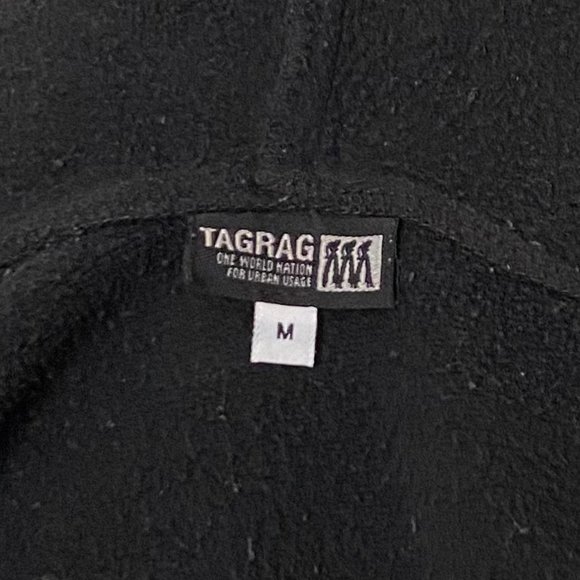 Vintage 90s Black Dragon Hoodie Sweatshirt by Tag Rag. Size M. - Picture 4 of 4